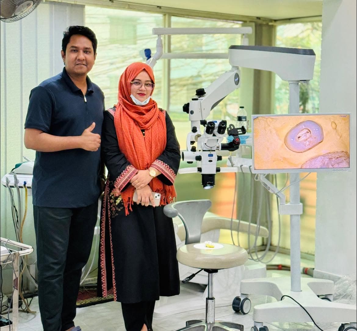 Dr. Arafat and Dr. Saima at Tooth Castle Dental