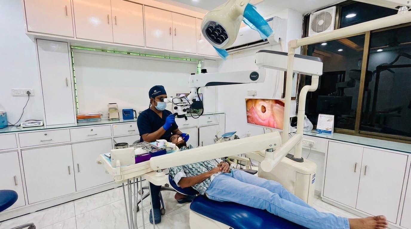 Dr. Arafat performing a procedure